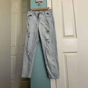 high waisted jeans